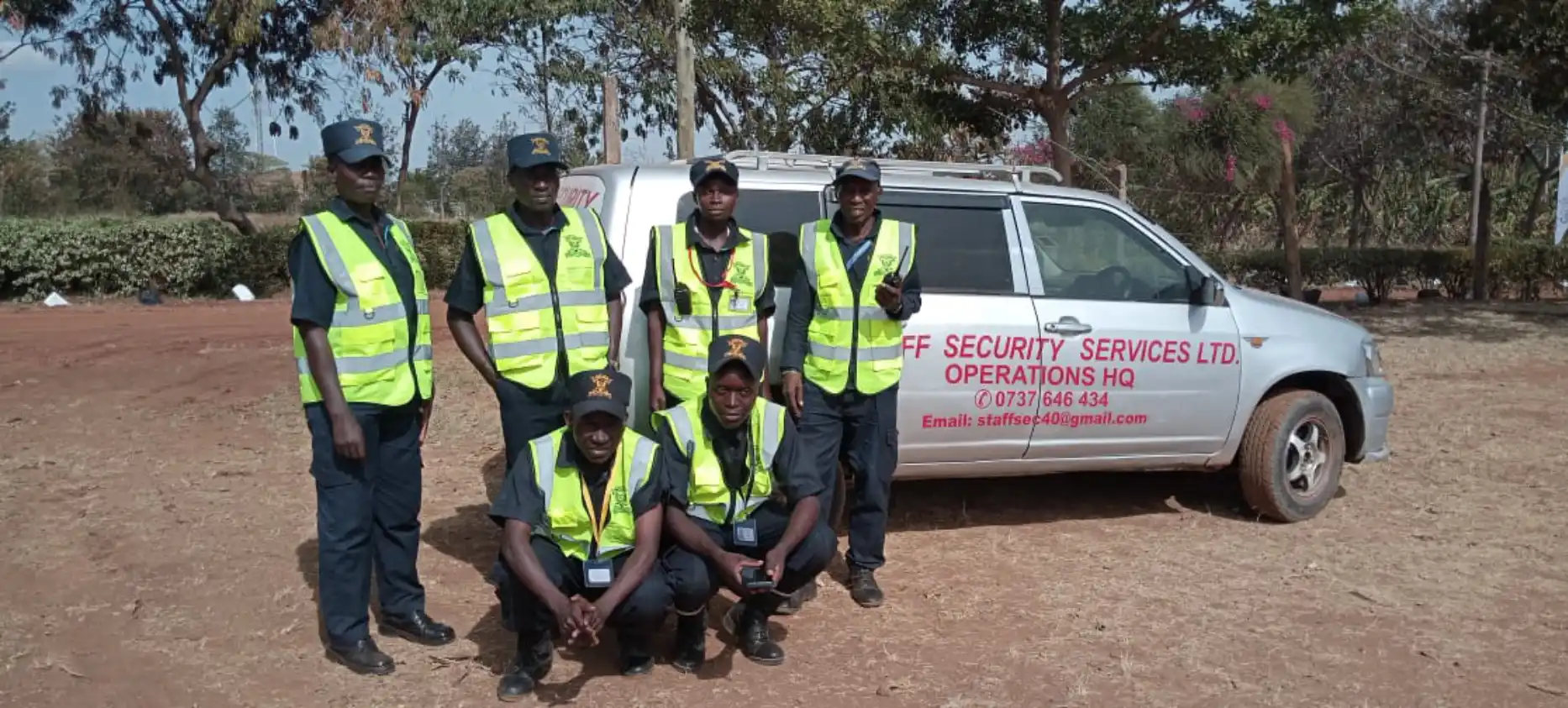 Professional security officer providing protection services